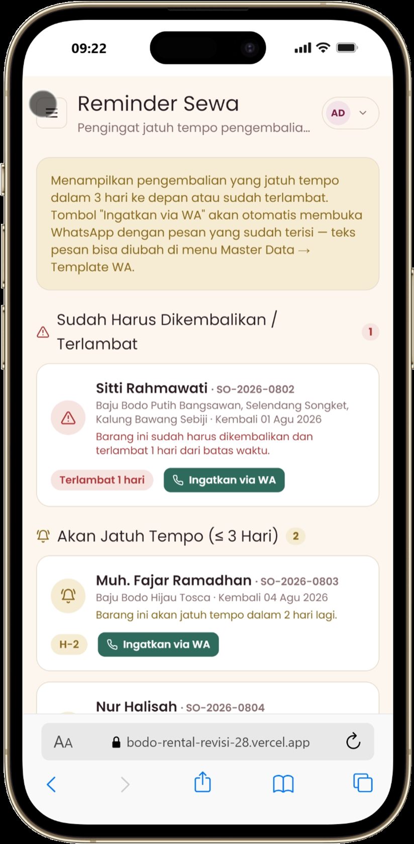 Reminder Mobile